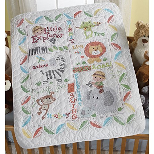 Kit point de croix Bucilla Little Explorer cadeau de naissance fait main pour lit bébé - 2