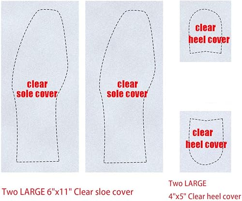 Miniatura 3 de Protector de suela transparente, almohadillas autoadhesivas, parte inferior de zapatos, textura antideslizante, suela extraíble para tacones