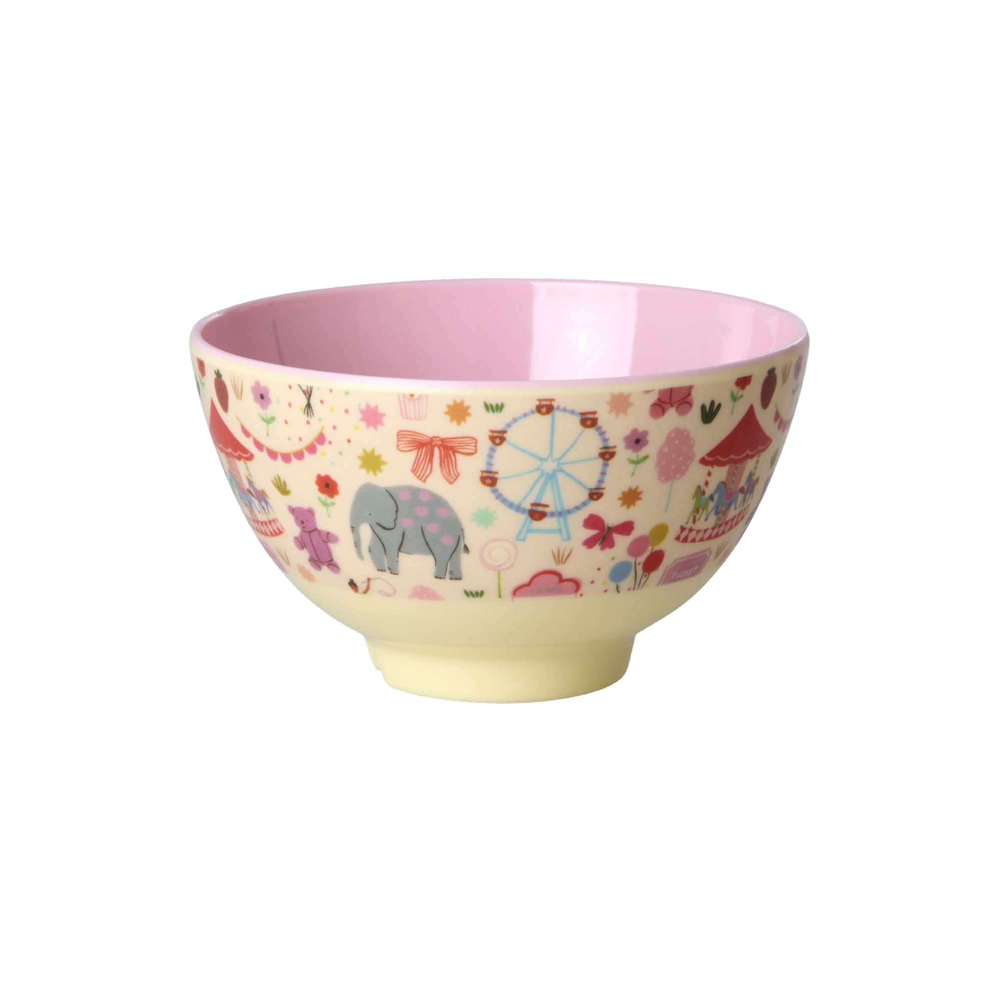 Rice Melamin Schüssel Kinderschüssel Schale klein - Pink - Fun Fair Print