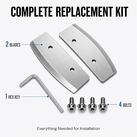 2PCS Ice Auger Blades 8 Inch Replacement