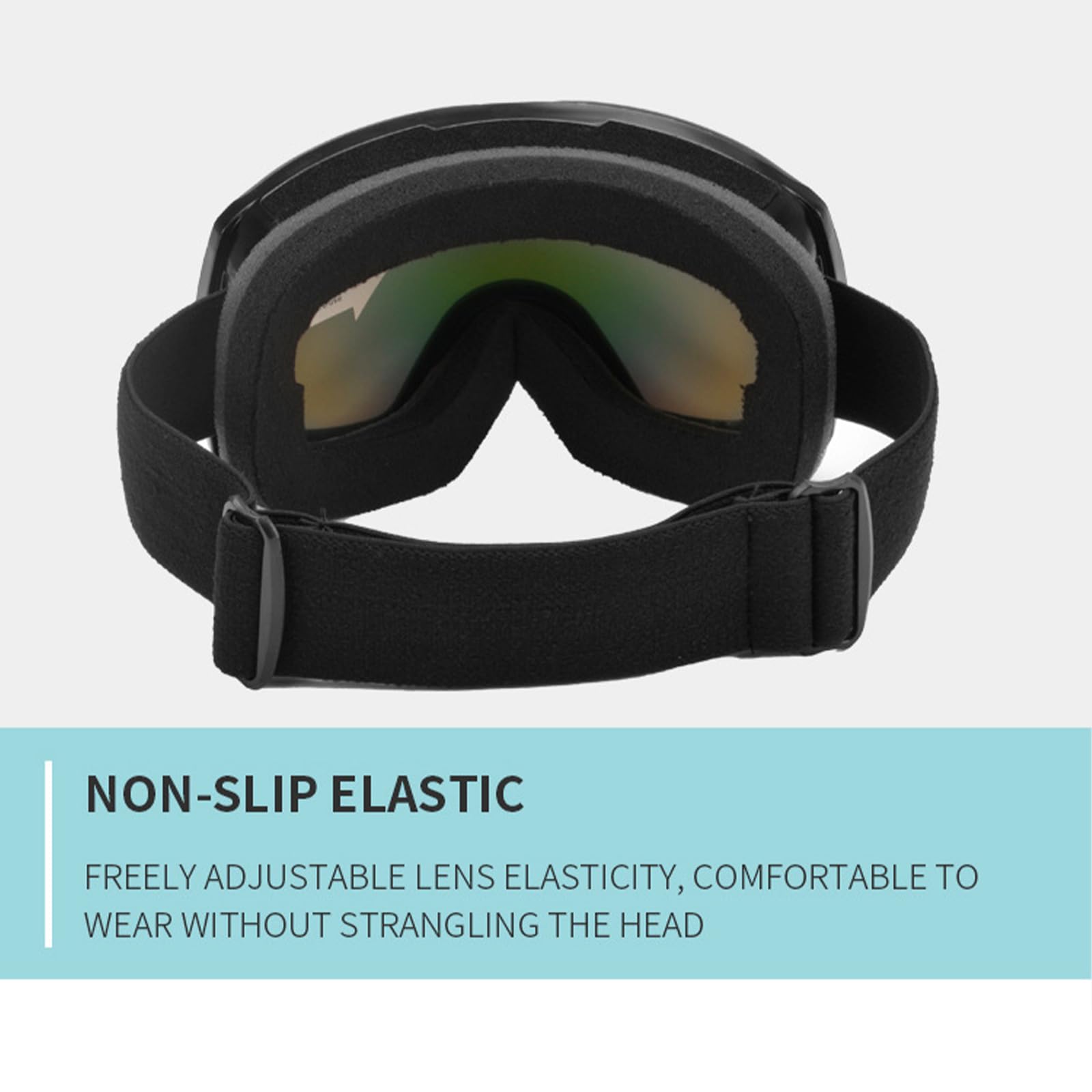 Lunettes de ski résistantes à la buée et confortables à porter pour homme et femme - Pour le ski, le snowboard, le cyclisme, le sport de plein air, la moto, le ski