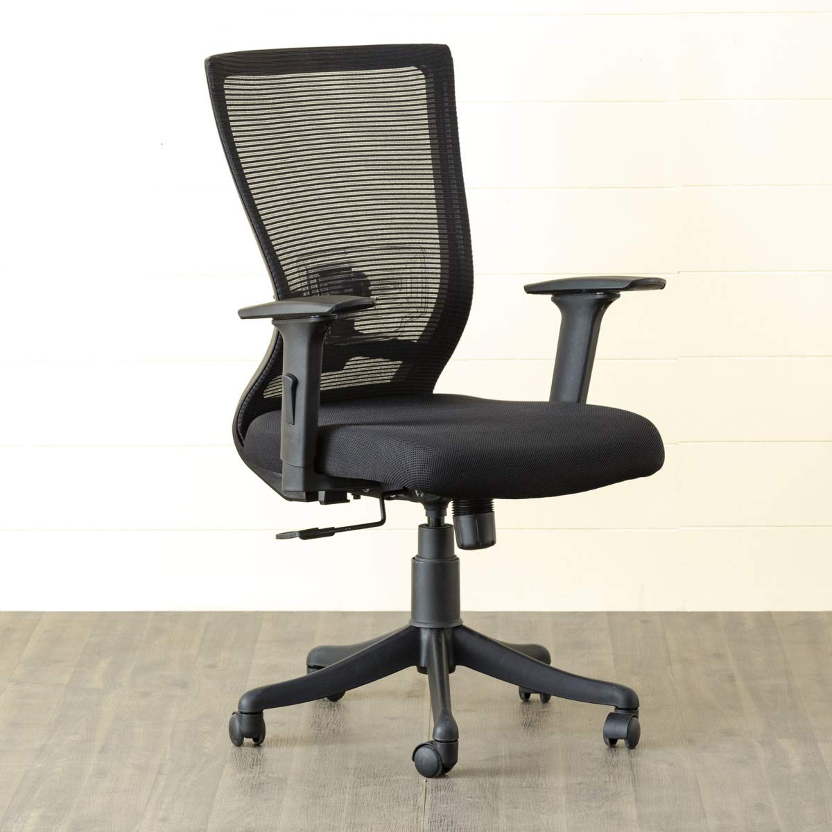 Home Centre Antonio Solid Medium Back Mesh Office Chair (Black