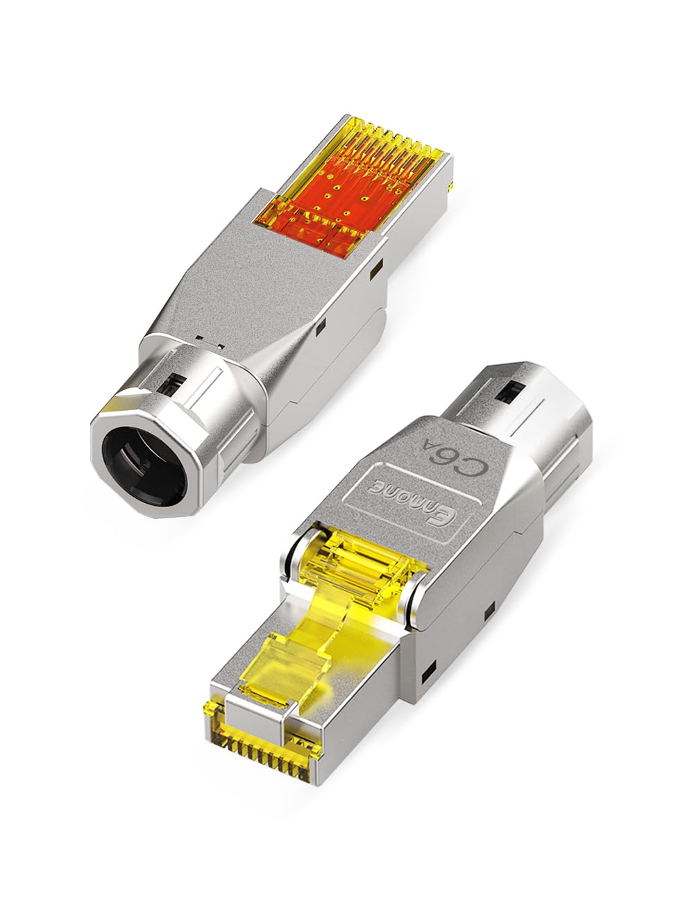 Snapklik.com : CAT6A RJ45 Connector Tool-Free Shielded CAT6A Connector ...