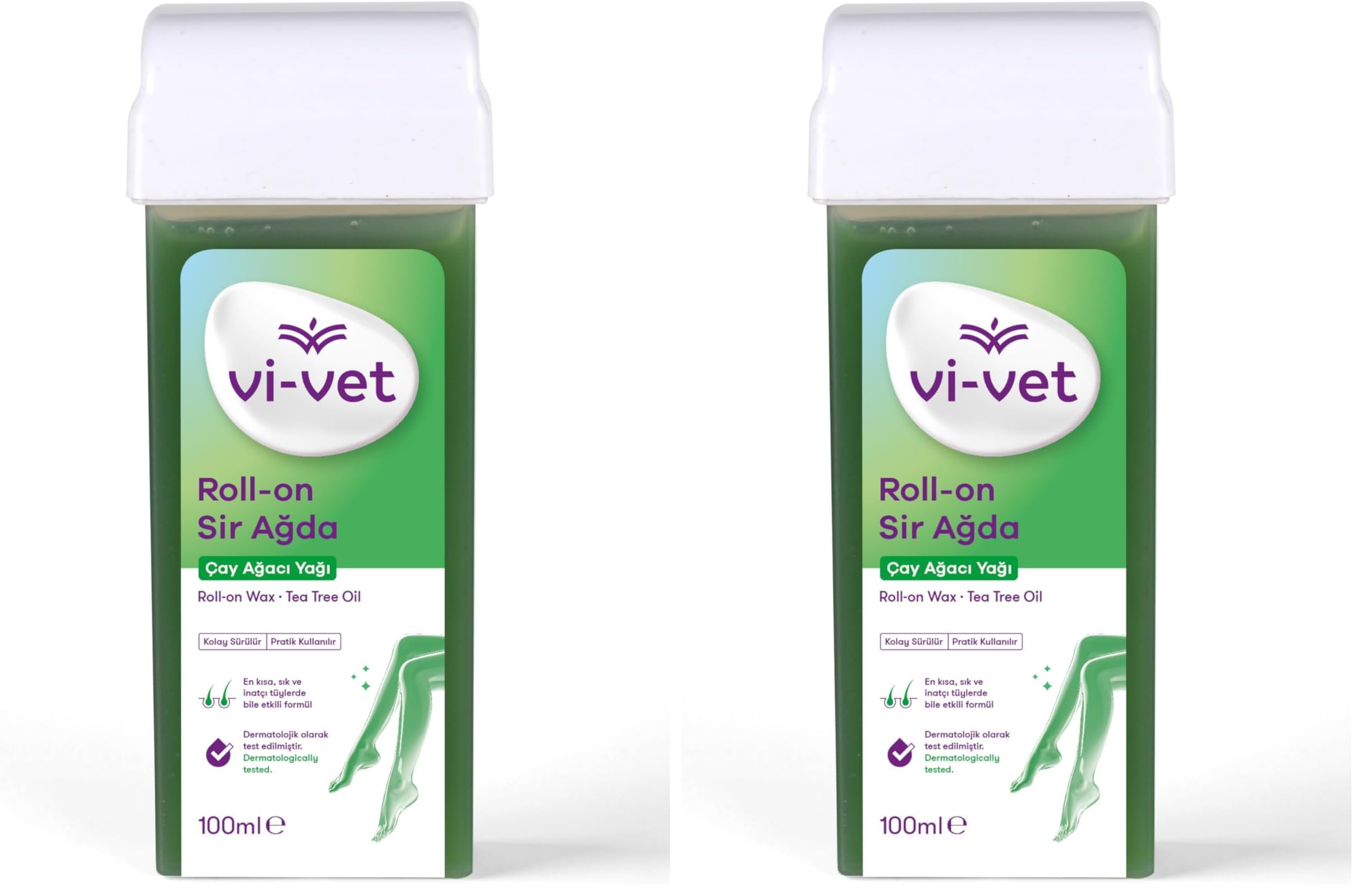 Vi-vet Roll-On Sir Ağda Çay Ağacı Yağı, 100 Ml 2li paket