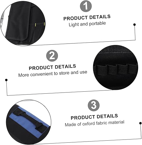 Miniatura 9 de DOITOOL 1 bolsa enrollable para cuchillos de chef para chefs, 22 ranuras, estuche portátil para cuchillos de chef, bolsa de almacenamiento con asa