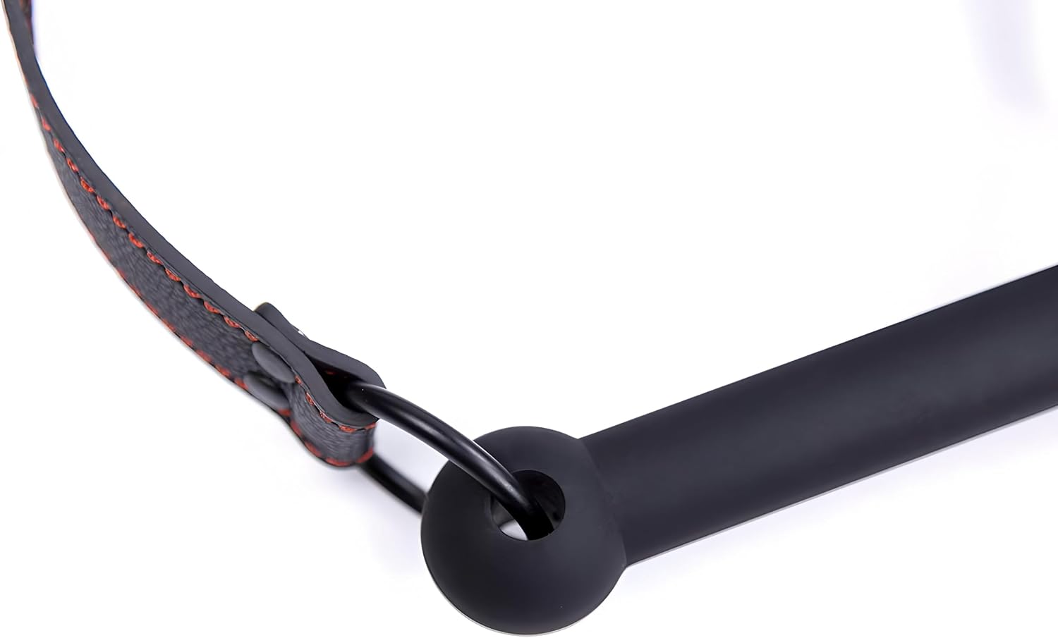 Leather Bondage Toys Faux Leather Open Mouth Gag with Silicone Bar, Bondage Restraints Bite Gag Adult Sex Toys，Bondage gags & muzzles，Mouth Gag，Sex Gag，Inflatable Gag，Gag Sex Toy