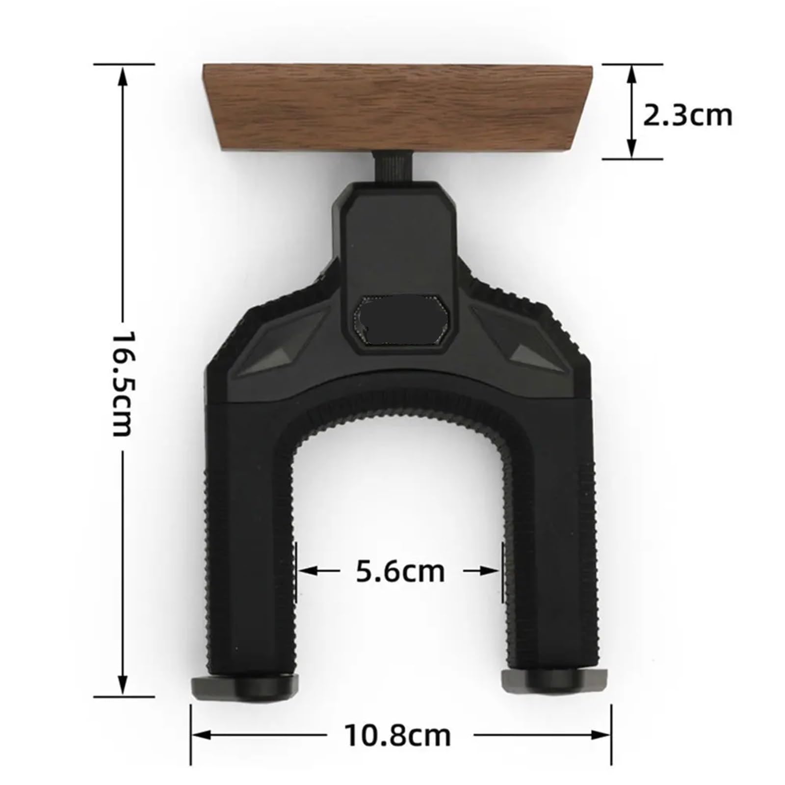 1/2 Gancho for colgar guitarra, soporte de pared madera antideslizante for eléctrica, ukelele y otros accesorios Para Guitarras(2pcs)