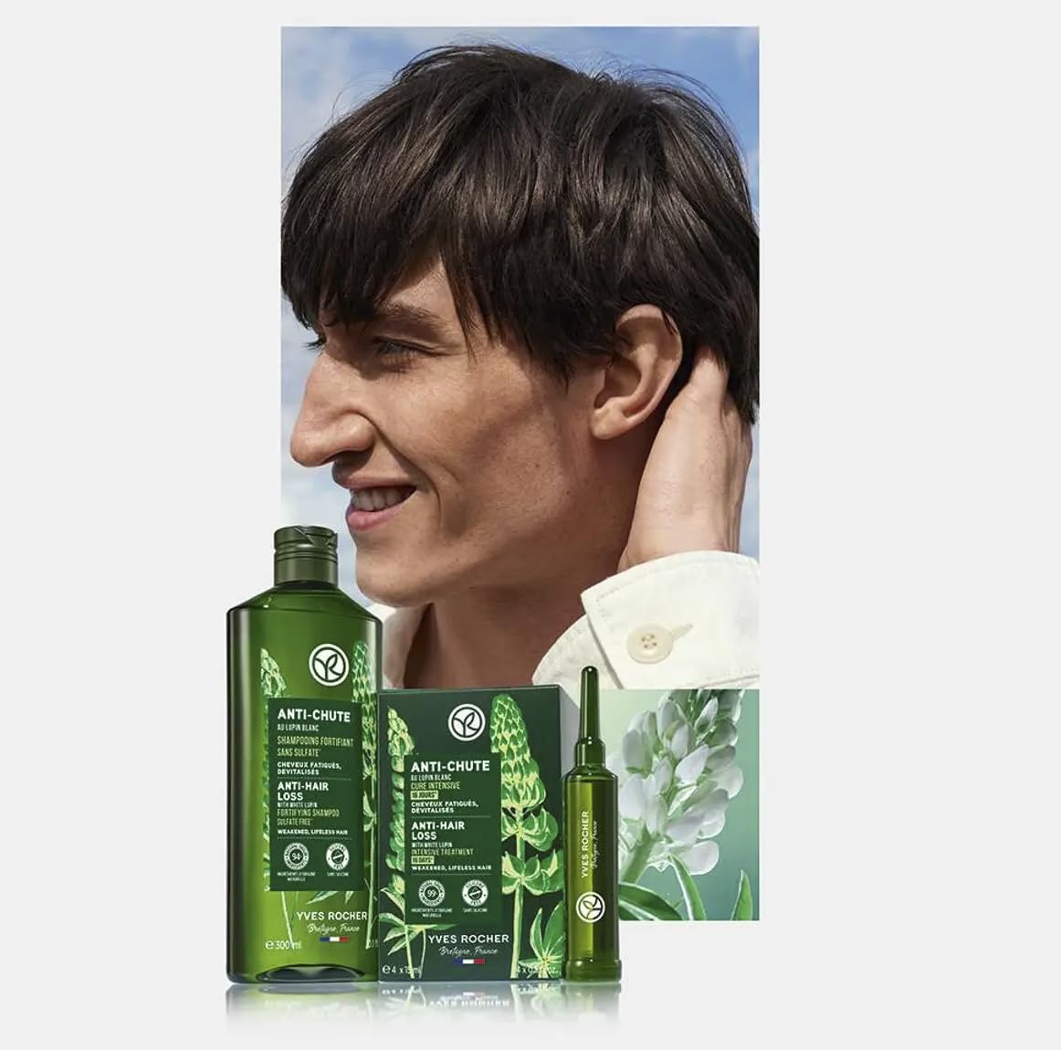 Yves Rocher Anti -Chute Botanical Anti-Hair Loss Intensive Hair Roots Treatment Shampoo Set of 2-200 ml./6.4 fl.oz. and 4 x 15 ml - Image 6