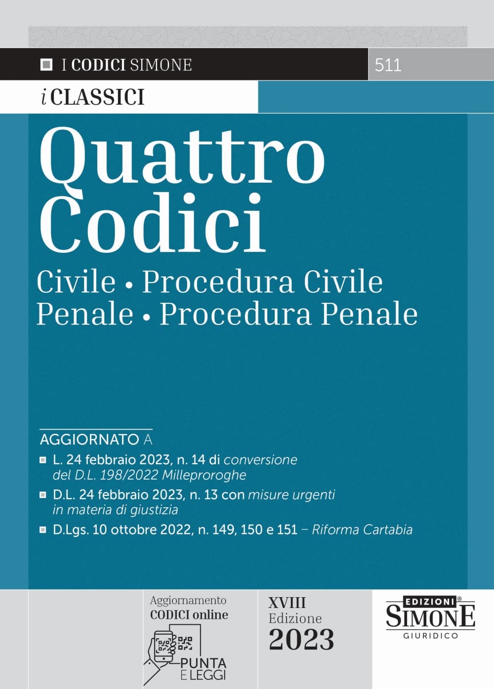 Quattro Codici: Civile-Procedura Civile-Penale-Procedura Penale - 4