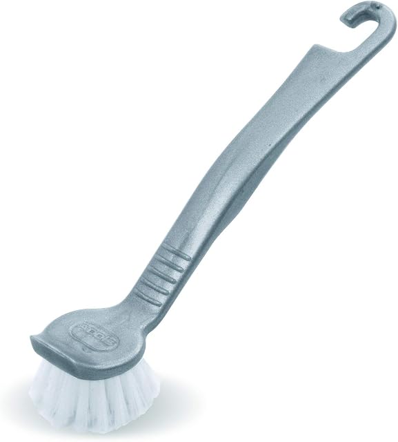 Addis 510290 Round Pot Dish Brush, Metallic, 5 x 4 x 21 cm