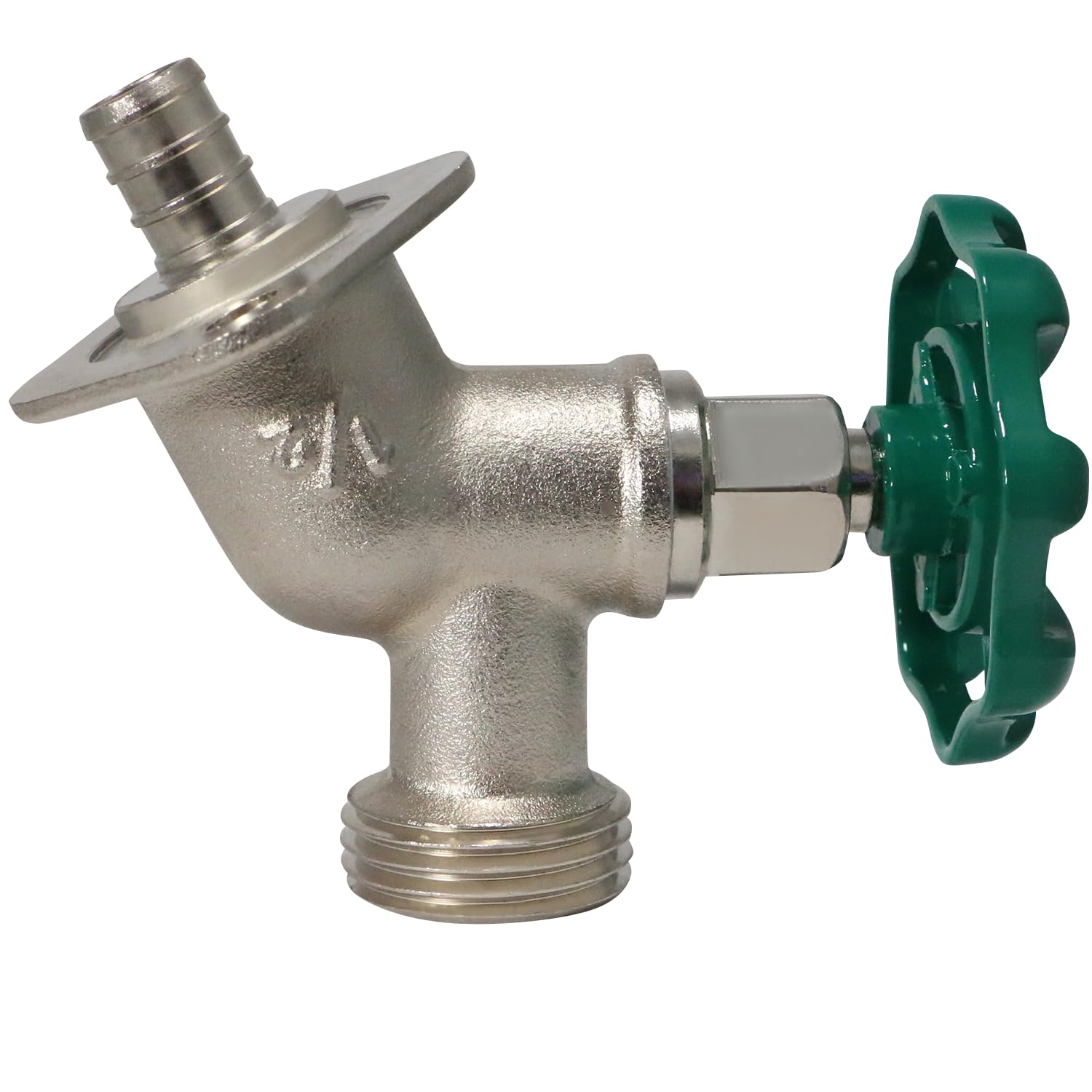 XFITTING 1/2 Zoll Pex X 3/4 GHT Schlauchverbinder Sillcocks, GHT (Gartenschlauchgewinde), zur Verwendung mit Wasser oder Öl, Crimpverschraubungen, Messing, Pex B, 10 Stück