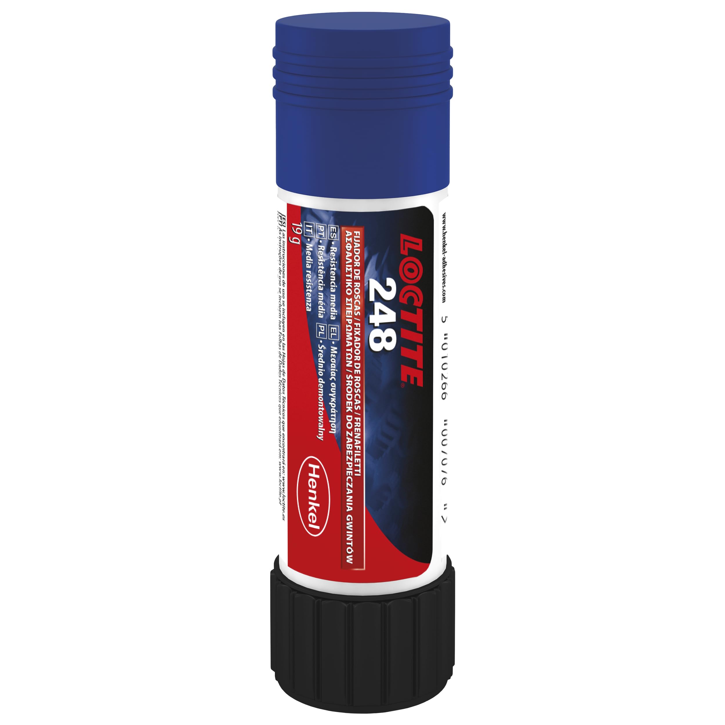 LOCTITE 248, Frenafiletti media resistenza, Frenafiletti stick per applicazioni industriali e professionali e assemblaggi metallici, 1 stick da 9g | Per applicazioni industriali e professionali, Fissa e sigilla bulloni e dadi, Per metallo e alluminio, App