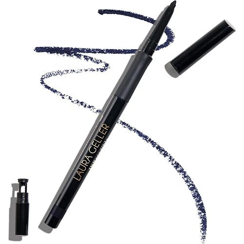 LAURA GELLER NEW YORK INKcredible Gel Eyeliner - Indigo Night - Waterproof Smudge-proof Eyeliner Pencil - Built in Sharpener