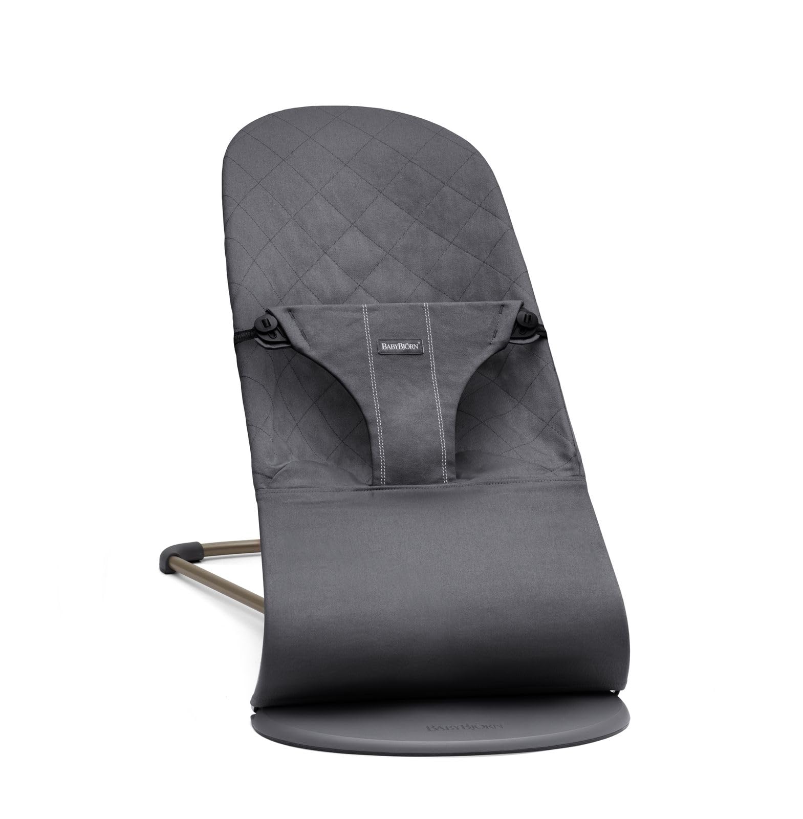 BabyBjörn Bouncer Bliss, Woven, Classic Quilt, Anthracite