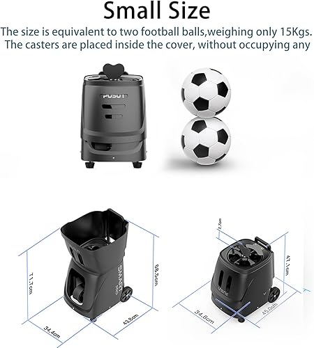 Miniatura 6 de Máquina de pickleball PP Smart PRO, lanzador automático profesional de bolas con aplicación y control remoto, capacidad de más de 80 bolas,