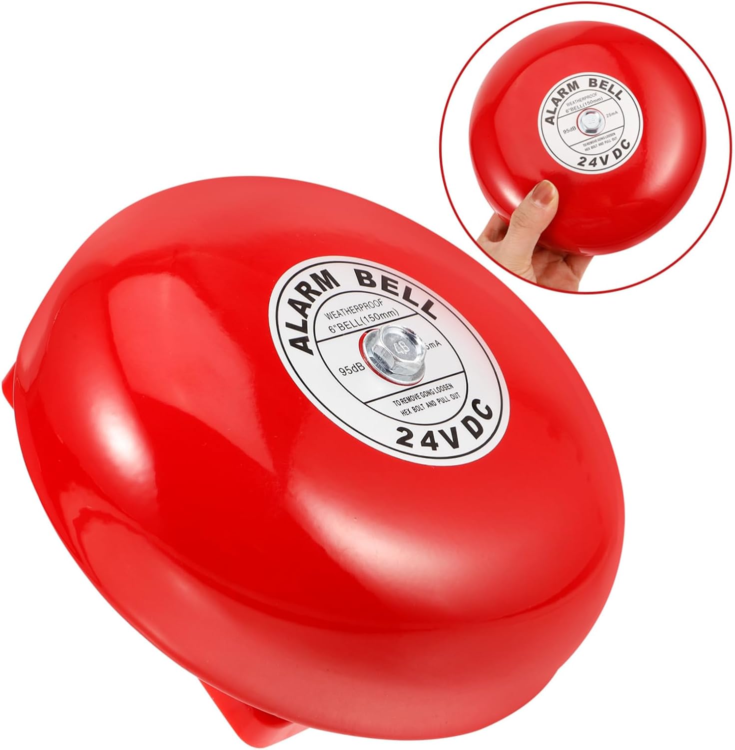 VILLCASE 24V Electric Bell High Volume Security Alarm for Timely Alerts Easy Installation for Various Settings Reliable Internal Strike Electric Bell for Safety