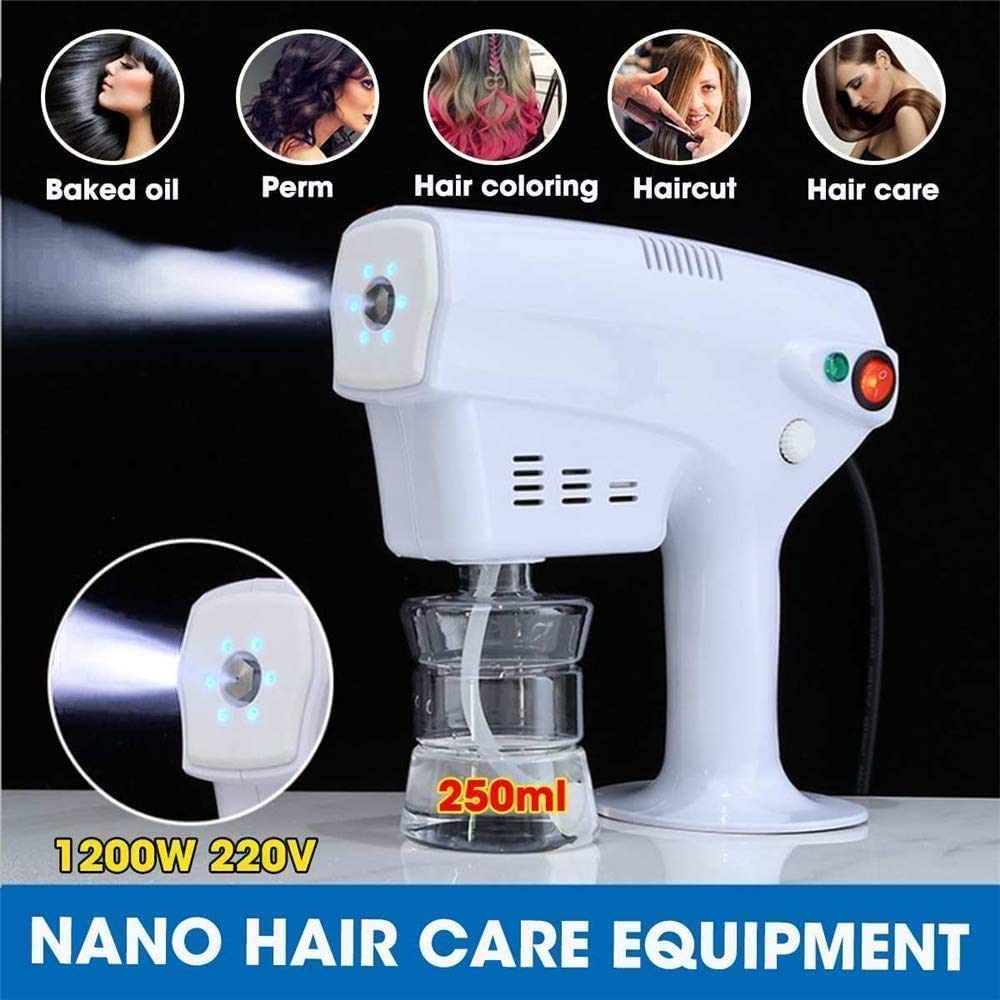 REMYS ULV Fogger, Disinfezione Medica Blu Light Nano Stew Spray Gun Electric ULV Spruzzatore Portatile Ultra Low Atomizer Disinfezione Spruzzatore per Ufficio, casa, Auto