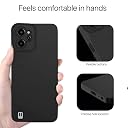 Pikkme Realme C31 Back Cover Soft Matte Liquid Silicone TPU | Camera Protection | Shockproof Slim Back Case for Realme C31 (Black) gallery image