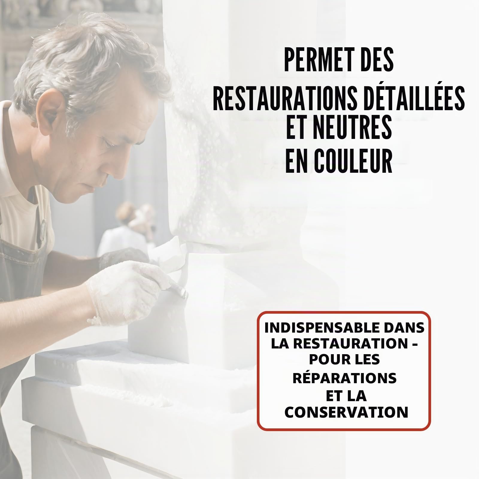 TFC Farine de marbre carbonate de calcium 5 kg – Poudre fine de qualité supérieure pour l'art, l'artisanat et la construction I Respectueux de l'environnement, non toxique, blanc pur, utilisation