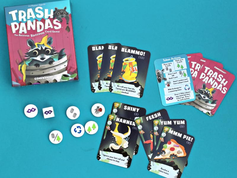 Image of Awestuffs Family Board Games for Adults and Kids - Ages 8 and up, 2 to 8 Players (Trash Pandaas)