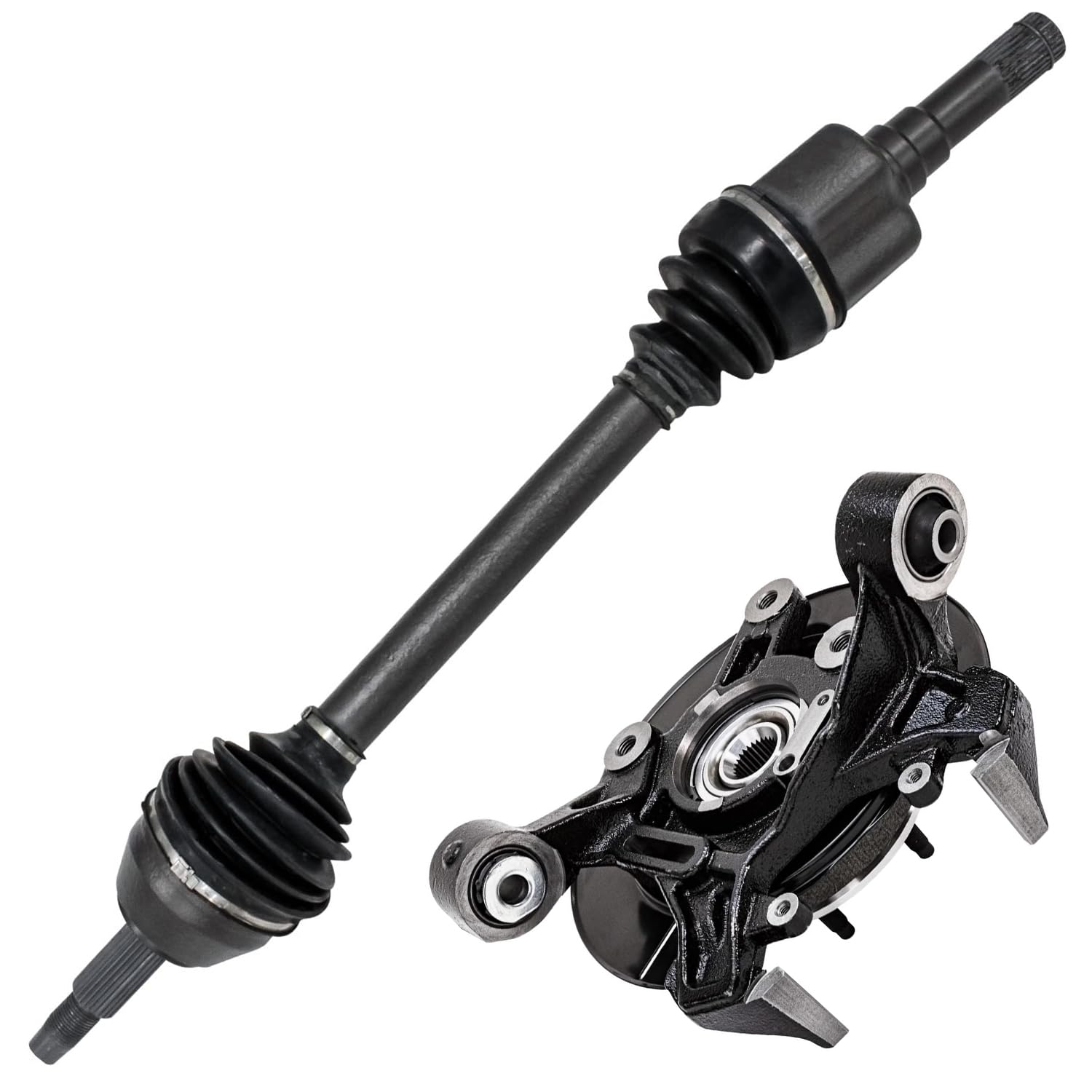 Detroit Axle - Rear Left Steering Knuckle CV Axle for Ford Explorer