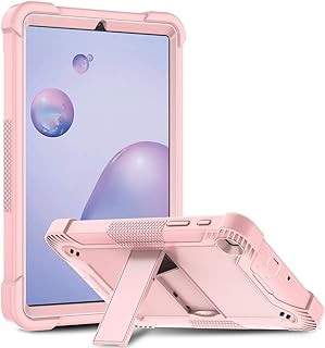 BAISRKE Case Cover for Galaxy Tab A 8.4 Case 2020, Heavy Duty Rugged Full-Body Hybrid Shockproof Drop Protection Cover for Samsung Galaxy Tab A 8.4 2020 Tablet Model SM-T307 / SM-T307U - Rose Gold