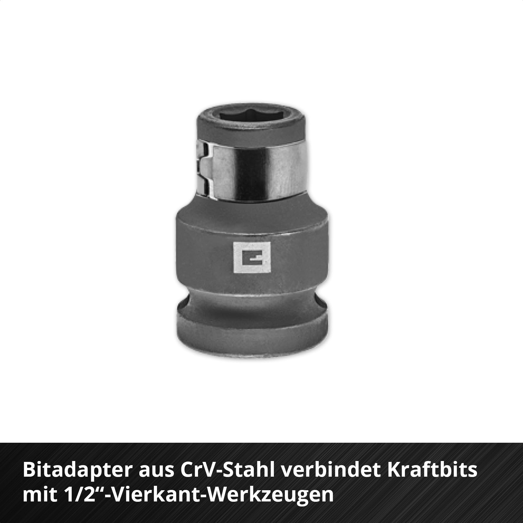 Oryginalny zestaw nasadek Einhell Impact 32-częściowy (18 x 30 mm Kraftbits, 9 x 40 mm, 3 x gniazdo 80 mm, stal S2 i CrMo, plastikowa tuleja, motoryzacja)