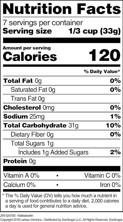 Larissa Veronica Maltodextrin (8 oz, ZIN: 524700)