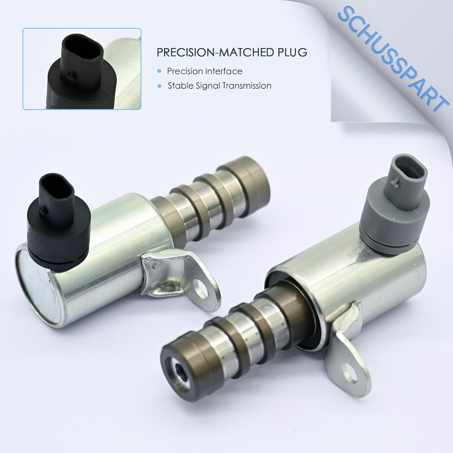 2 PCS Exhaust & Intake Variable Valve Timing VVT Solenoid V6 3.5L 3.7L Compatible with Ford Edge Escape Expedition Taurus Transit Connect Fit for Lincoln MKS MKT MKX MKZ Replaces AT4Z6M280A AT4Z6M280B