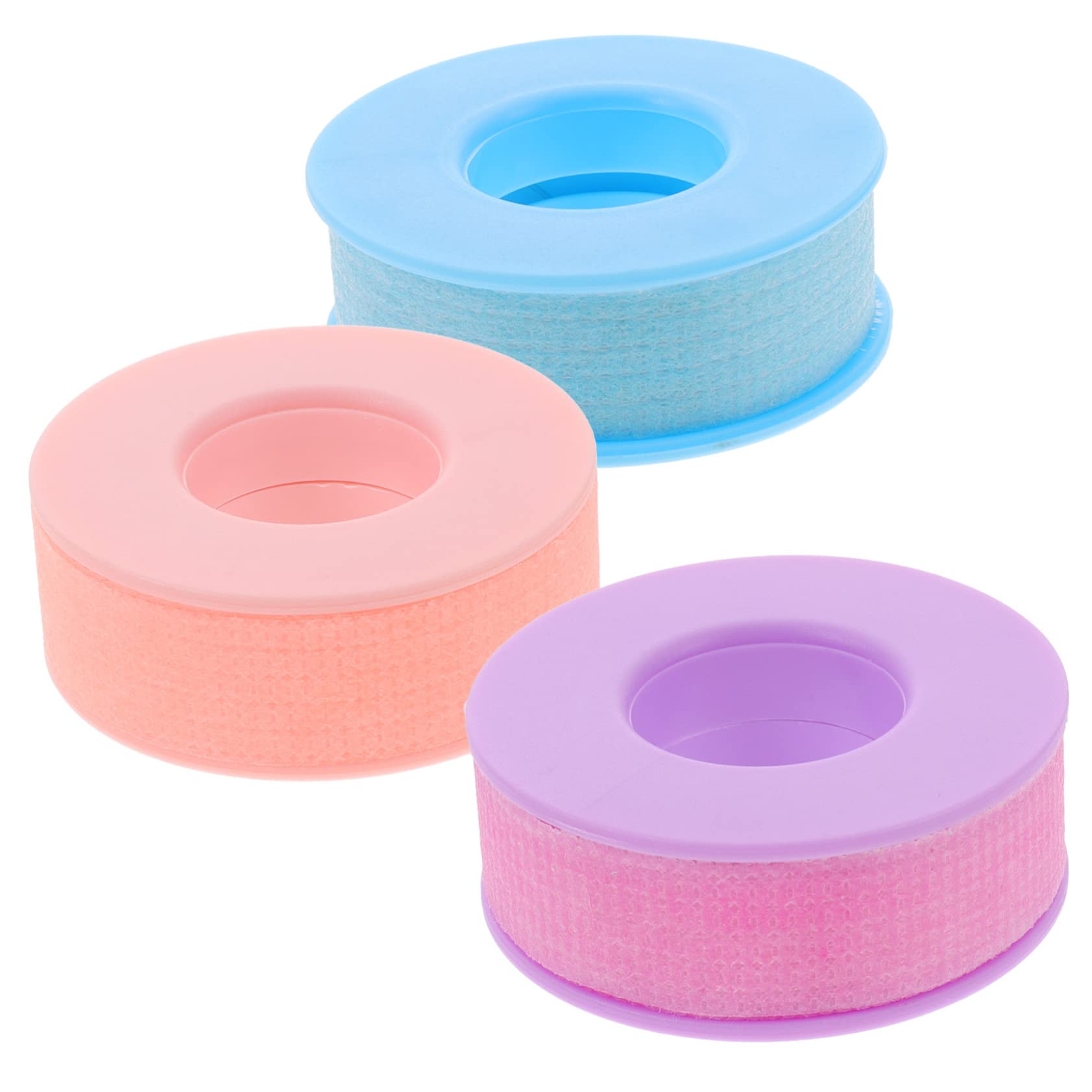 9rollos Cinta Para Extensión De Pestañas De Gel De Silicona No Tejida Transpirable Morado Para Aislamiento De Piel y Uso Profesional