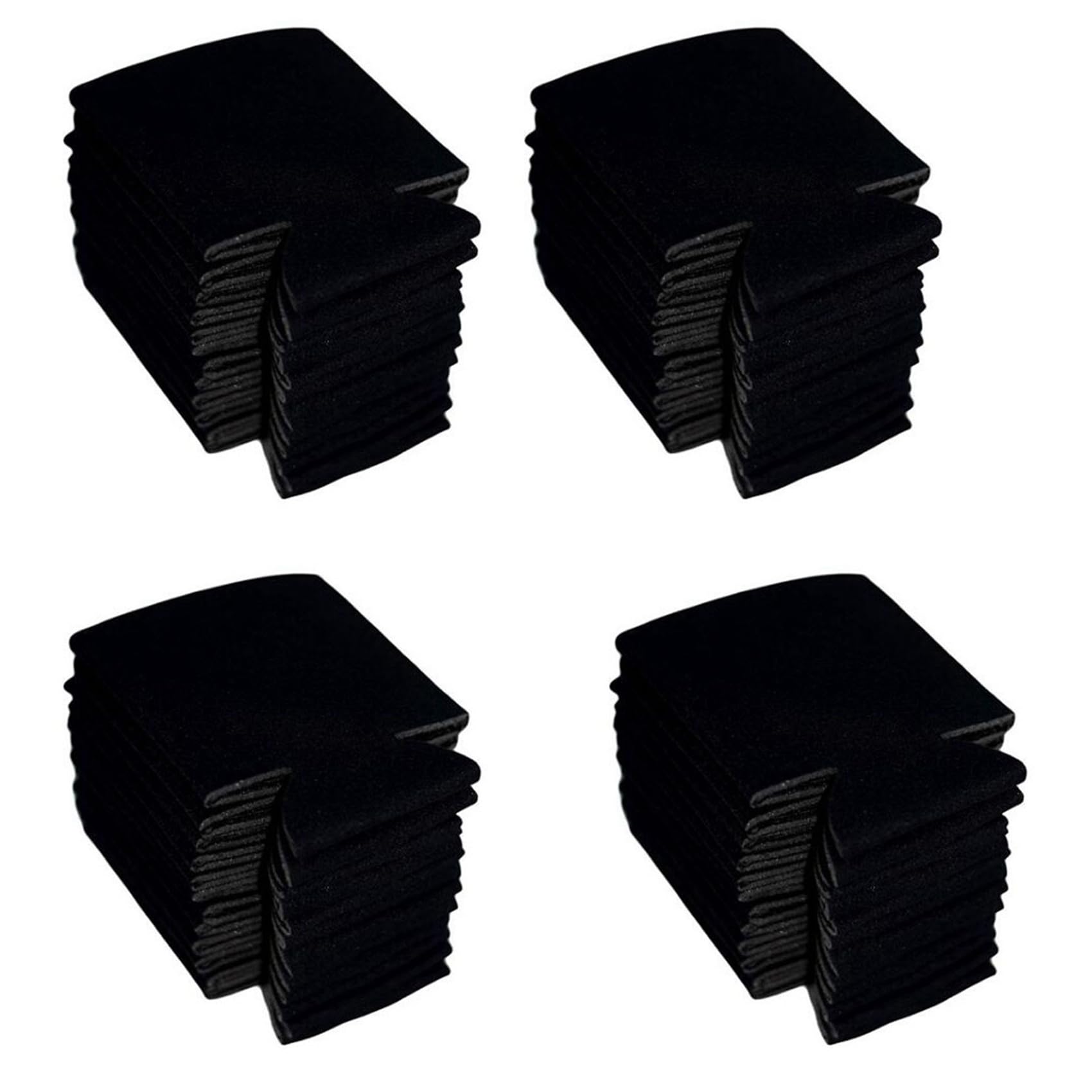 Hndhbfgrt 40PCS Neoprene Beer Can Cooler Drink Cup Bottle Sleeve Insulator Wrap Cover New Black