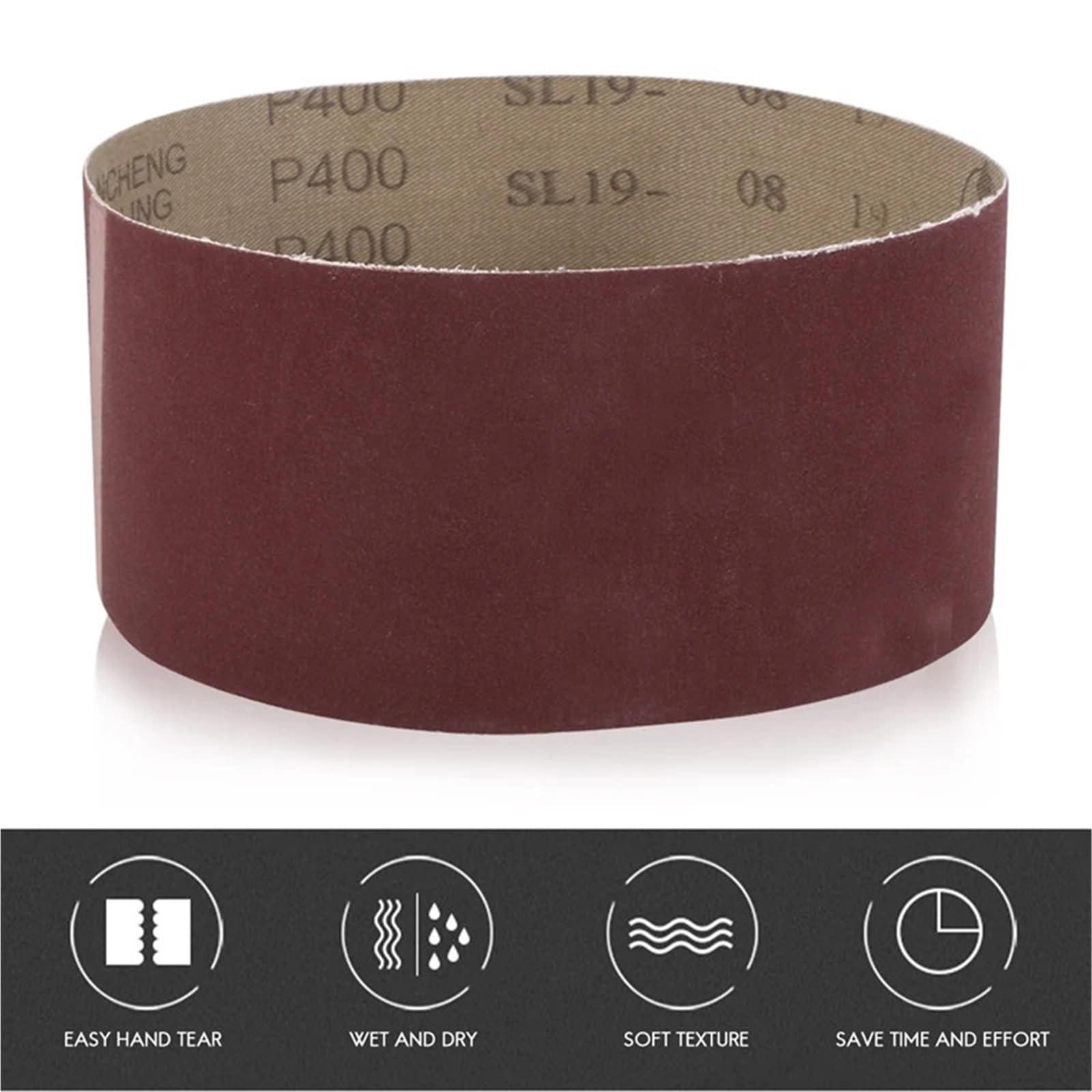 20PCS 3x18 mm carta abrasiva 3 per ogni grana 60 80 120150 240 400 grana 2 di 40 grana per levigatrice a nastro