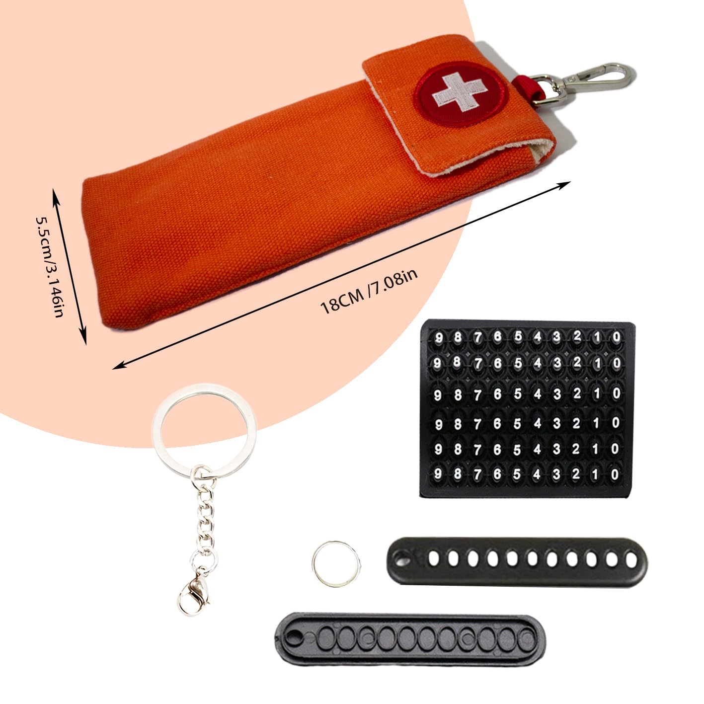 Epipen Medical Carrying Case, Shock Absorbing Travel Medication Organizer, Emergency Medical Bag for 2 EpiPens - Image 4