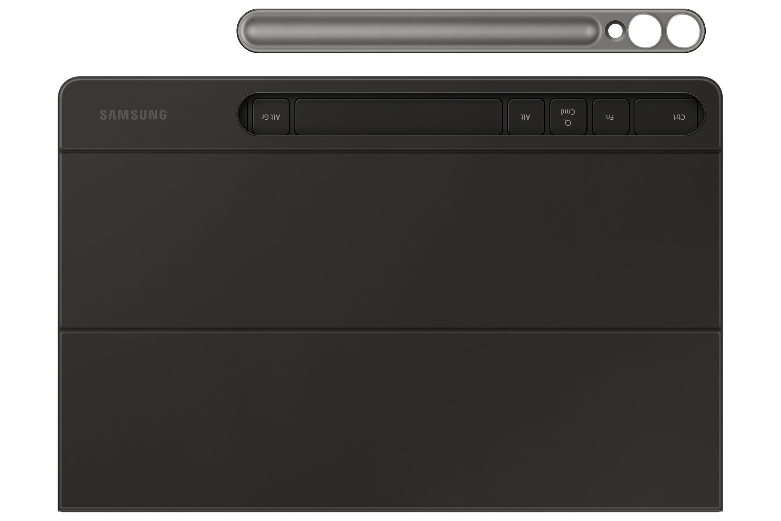 Samsung Book Cover Keyboard Slim EF-DX820 für das Galaxy Tab S10+| Tab S9+| Tab S9 FE+ mit QWERTZ-Tastatur und AI-Taste, Einteilige Tablet-Hülle, schlankes Design, S Pen Fach, Schwarz