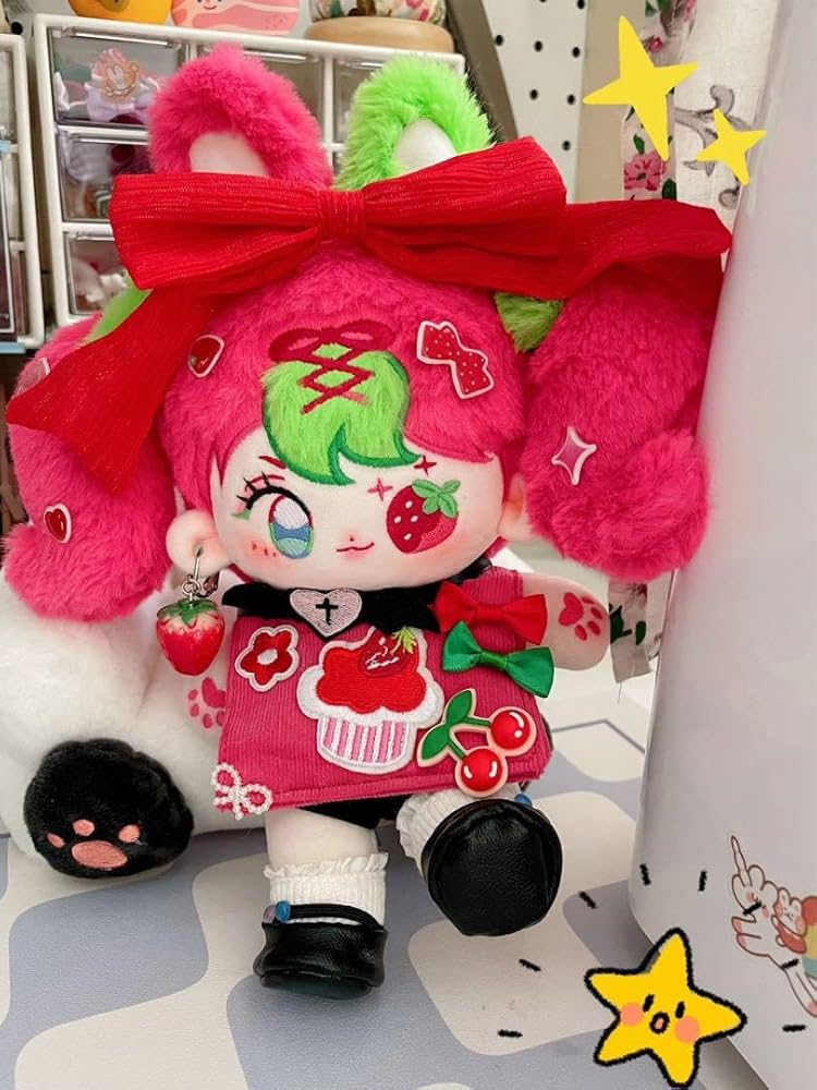 無属性 着せ替えぬいぐるみ オリジナル 20cm O17 いちご Amazon.co.jp: 無属性 着せ替えぬいぐるみ オリジナル 20cm O17