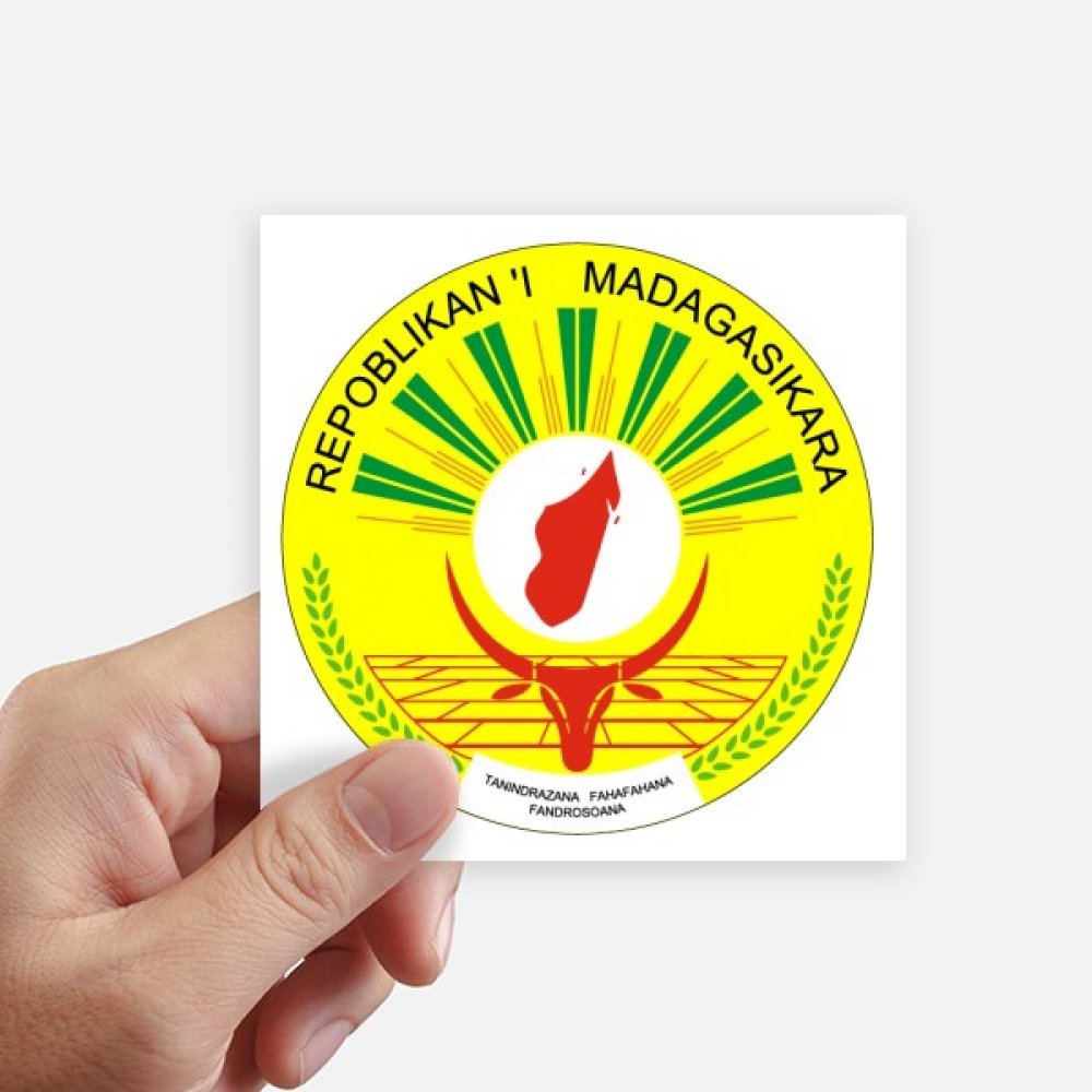 Autocollant Madagascar 10cm pour reconnaître facilement sa valise et masquer les rayures de moto