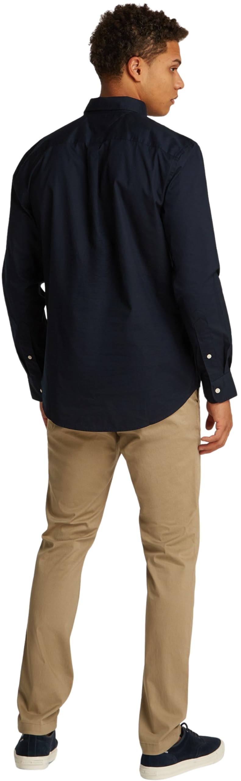 Tommy Hilfiger Camisa Hombre Flex Poplin Fake Solid Regular Fit