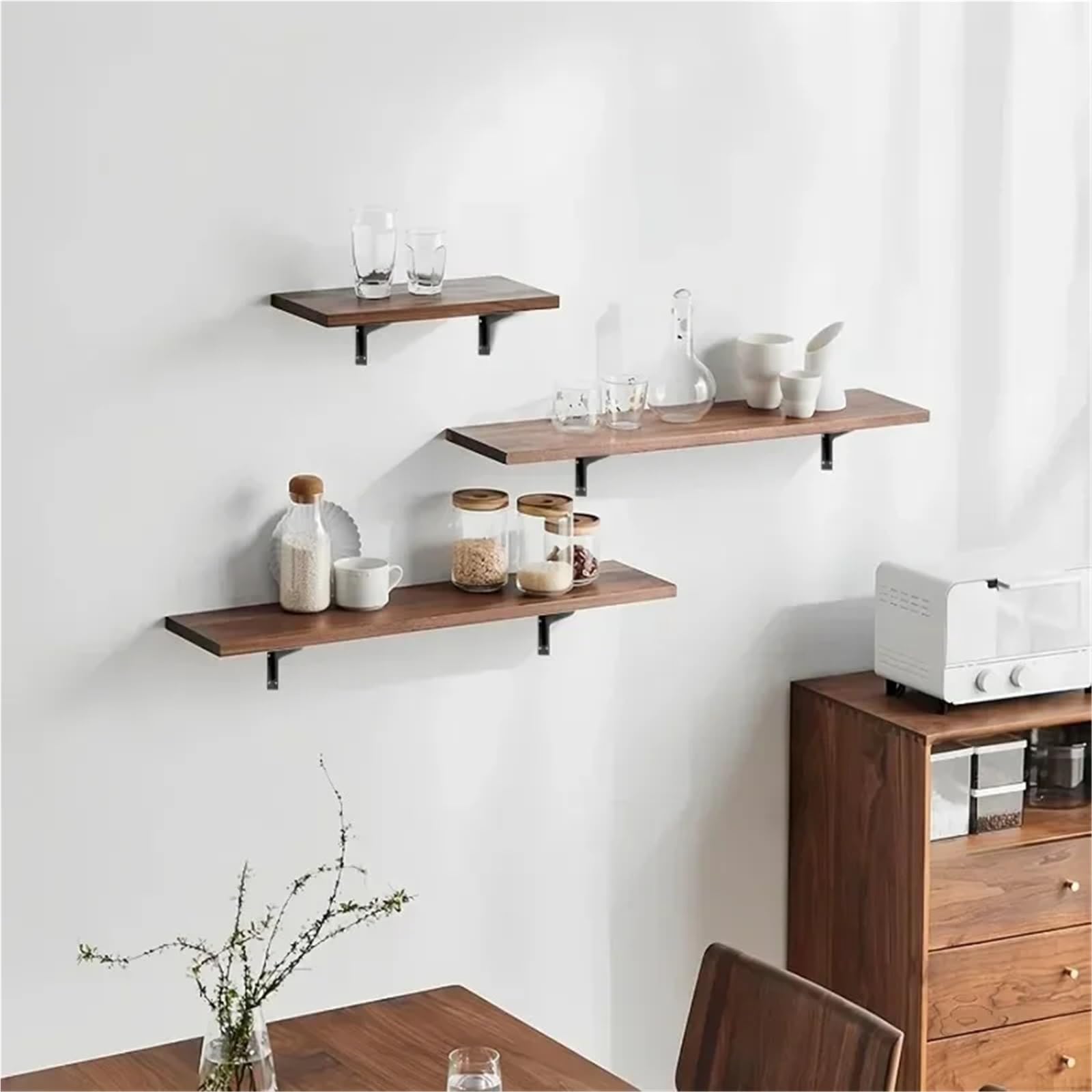 Edelstahl, Desktop-Partition Fest, Wandmontierte Lagerung(14 inch 300kg 1pcs)