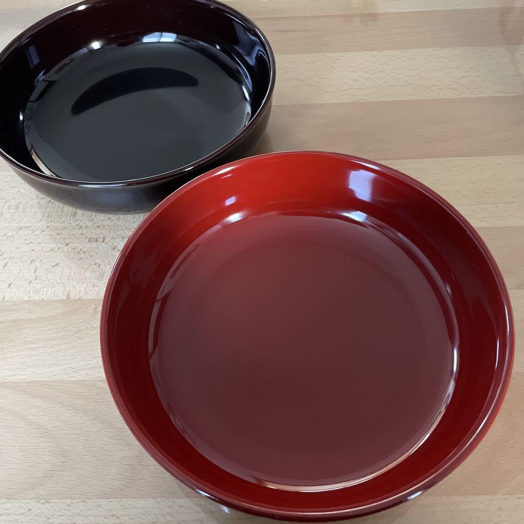 Echizen Lacquerware, Large Bowl, Set of 2