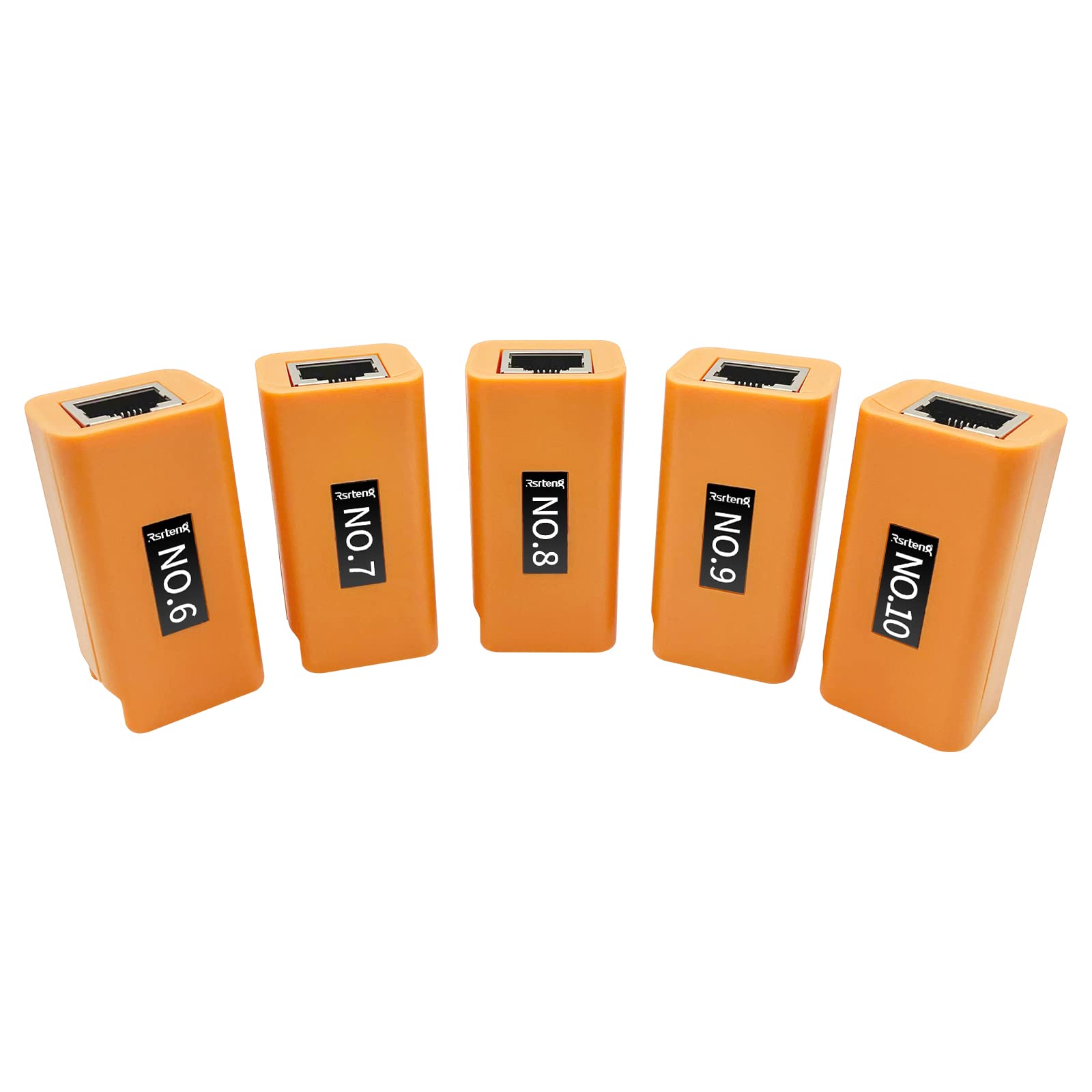 Rsrteng Network Cable Tester, Remote Kits NO.1 to 5 or NO.6 to 10 for RJ45,Cat5,Cat6,5E,6E, Support Measure Length, Host/Test Box Fault Location, Short Circuit Test, Working with CCTV Camera Tester