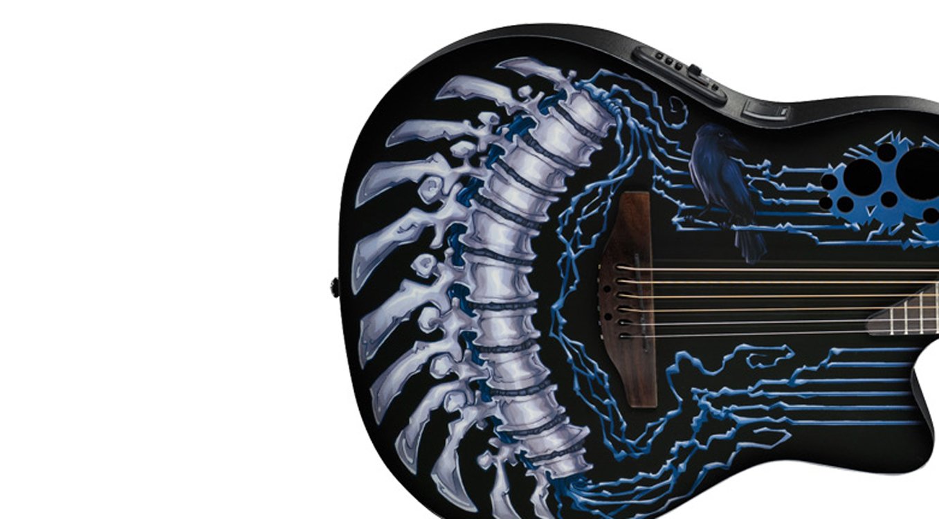 Ovation Dj Ashba Demented Series DJA34-CHB Acoustic-electric