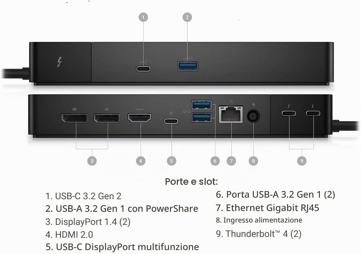 Dell Thunderbolt WD22TB4 4 Dock 130W