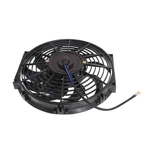 Miniatura 5 de marddpair 2 ventiladores de refrigeración de radiador de condensador eléctrico universal de 12 pulgadas