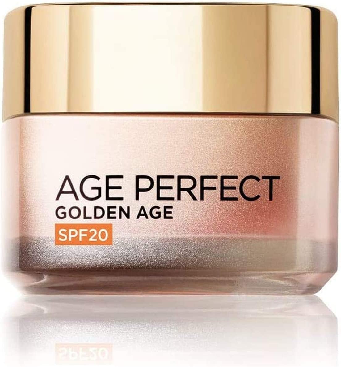 L'Oréal Paris Crema Viso Giorno Age Perfect Golden Age, Azione Anti-​età per Pelli Mature, SPF 20, Nutre la Pelle in Profondità, 50 ml