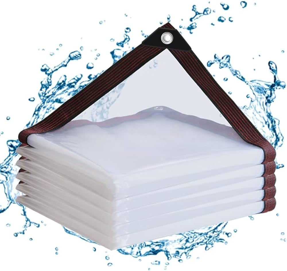 Amazon.com: Clear Tarps with Grommets 4x6ft,Heavy Duty Waterproof