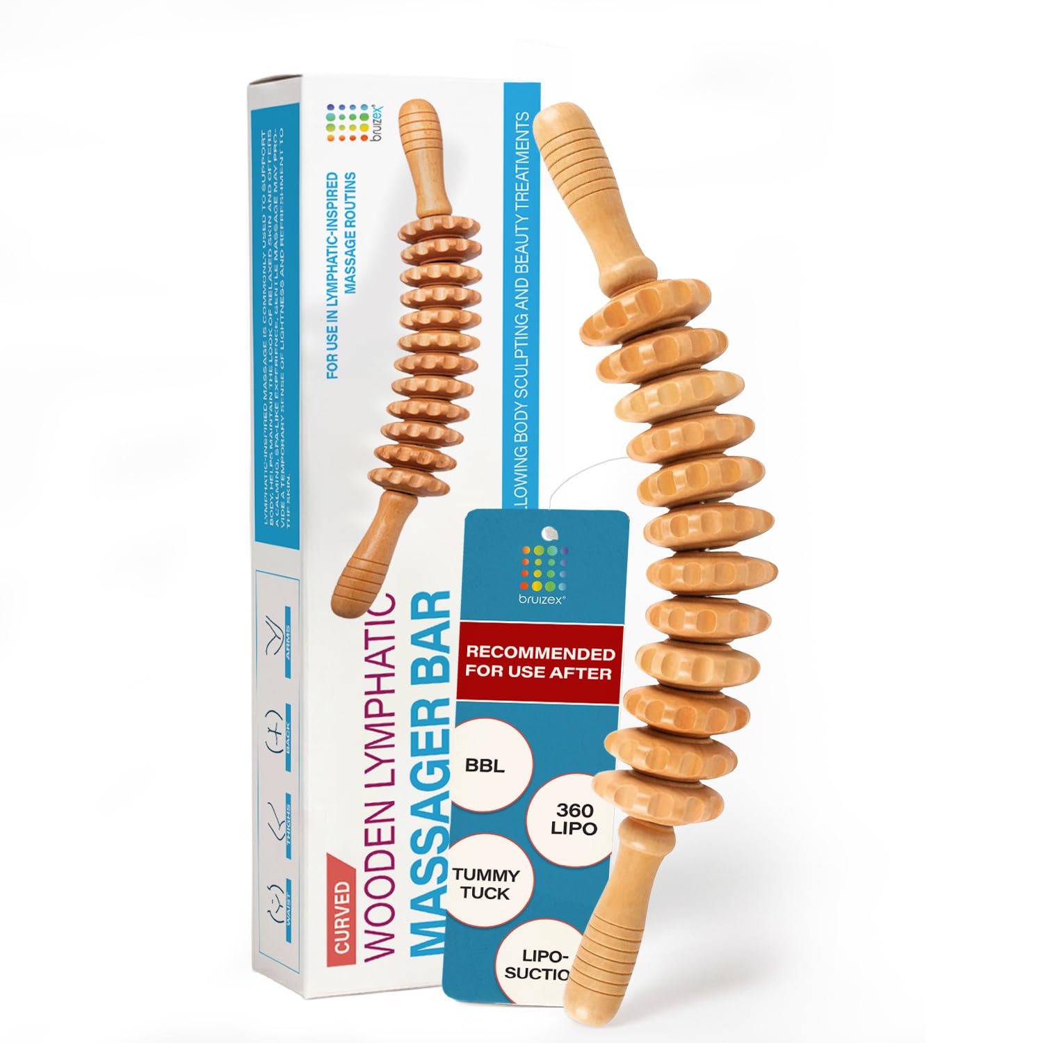 Amazon.com: Bruizex Wood Therapy Massage Tool, Lymphatic Drainage