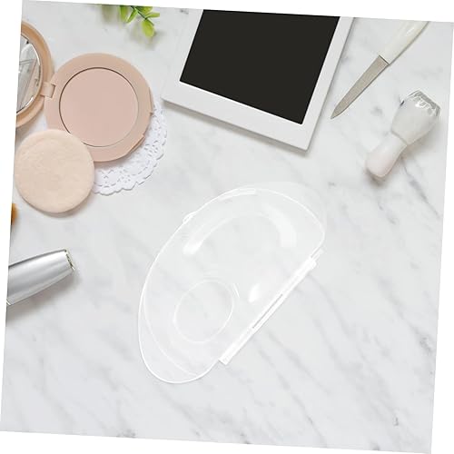 PartyKindom Acrylic Foundation Mixing Palette Set 2 Portable Folding Makeup Trays Spatula Waterproof Cosmetic Tool for Professional Beauty Artists