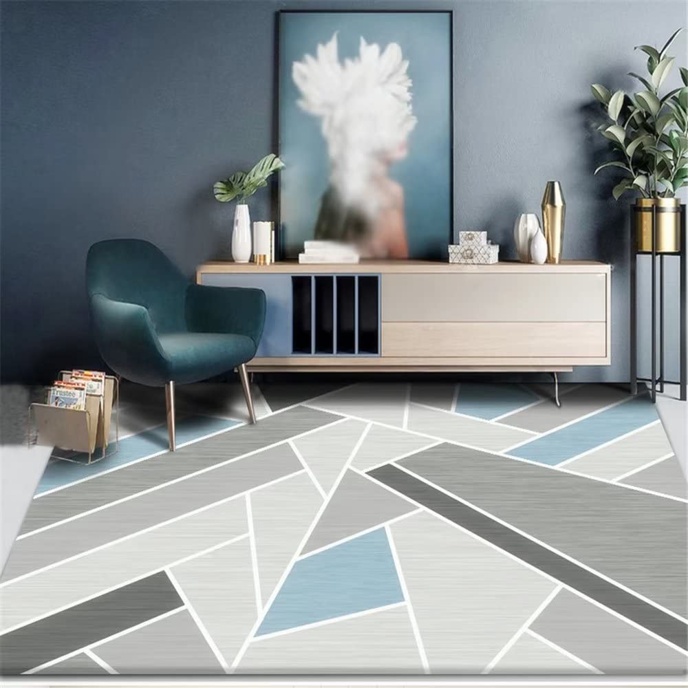 Tapis de chambre adulte bleu 40x60cm pour ambiance cosy