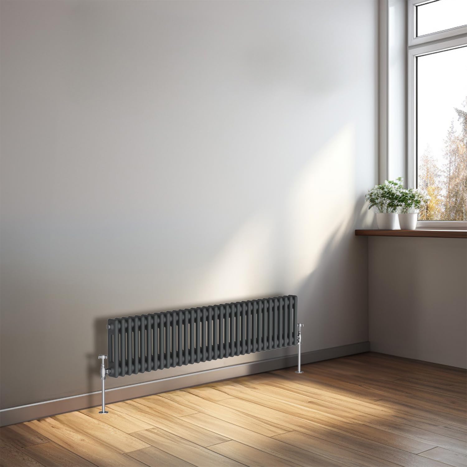 Radiateur en fonte horizontal d'exception à colonnes pour chauffage central