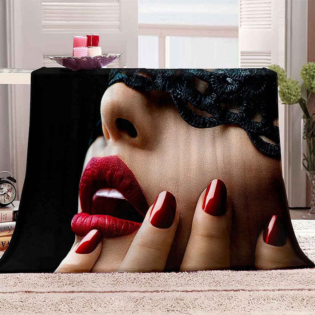 Couverture Polaire en Flanelle Microfibre 150x200 Impression 3D Femme